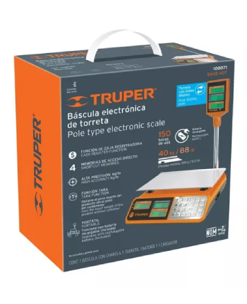 BASCULA / BALANZA DIGITAL 40 KG TRUPER