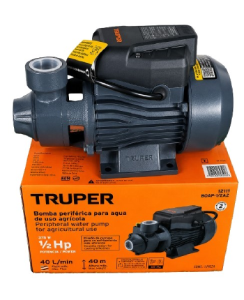 BOMBA DE AGUA PERIFERICA 1/2 HP TRUPER