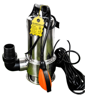 BOMBA SUMERGIBLE ACERO INOXIDABLE PARA AGUA SUCIA 1HP TRUPER