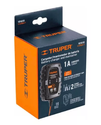 CARGADOR BATERÍAS TESTER DE 1 A BATERIA DE 6 Y 12V TRUPER