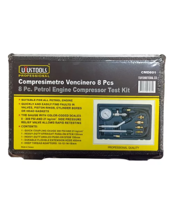 COMPRESIMETRO PARA MOTORES A GASOLINA 8 PC UYUSTOOLS