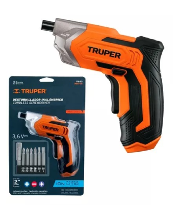DESTORNILLADOR ATORNILLADOR INALÁMBRICO BATERÍA 3.6V TRUPER