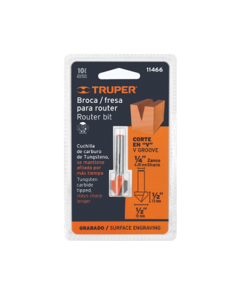 FRESA CORTE EN V 1/2” TRUPER