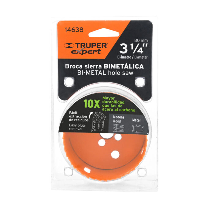 BROCASIERRA BIMETALICA 3-1/4" TRUPER