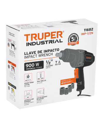 LLAVE DE IMPACTO  ELECTRICA ½” 900W INDUSTRIAL TRUPER