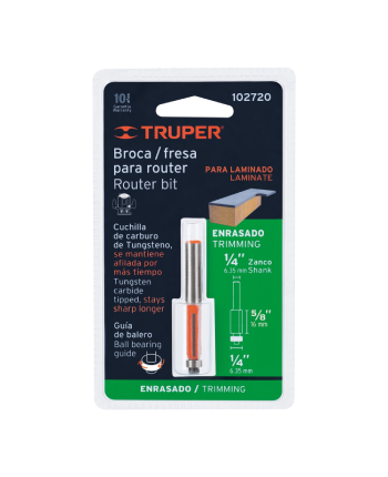 FRESA CORTE RECTO - BALINERA 1/4” TRUPER