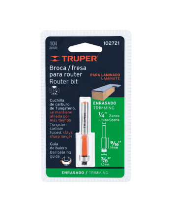 FRESA CORTE RECTO - BALINERA 3/8” TRUPER