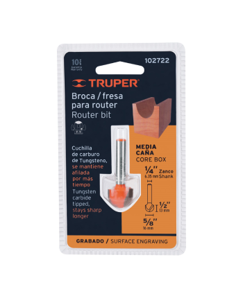 FRESA MEDIA CAÑA 5/8” TRUPER