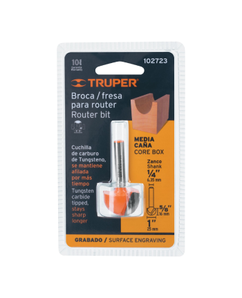 FRESA MEDIA CAÑA - BALINERA 1” TRUPER