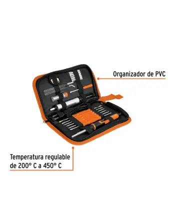 CAUTÍN DE 25 W +KIT SOLDADURA ELECTRÓNICA TEMPERATURA REGULABLE TRUPER