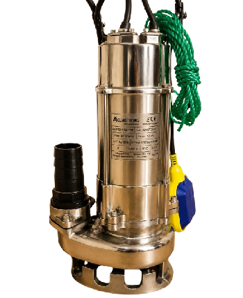 BOMBA SUMERGIBLE ACERO INOXIDABLE 1 HP AGUAS SUCIAS AQUASTRONG