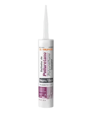 SELLADOR DE POLIURETANO DE 280 ML, NEGRO, TRUPER